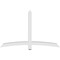 Ekena Millwork Bellingham Architectural Grade PVC Gable Bracket, 72"W x 45"H x 4"D x 4"F, 15/12 Pitch GBP072X45X0404BEL00 - alternate 4